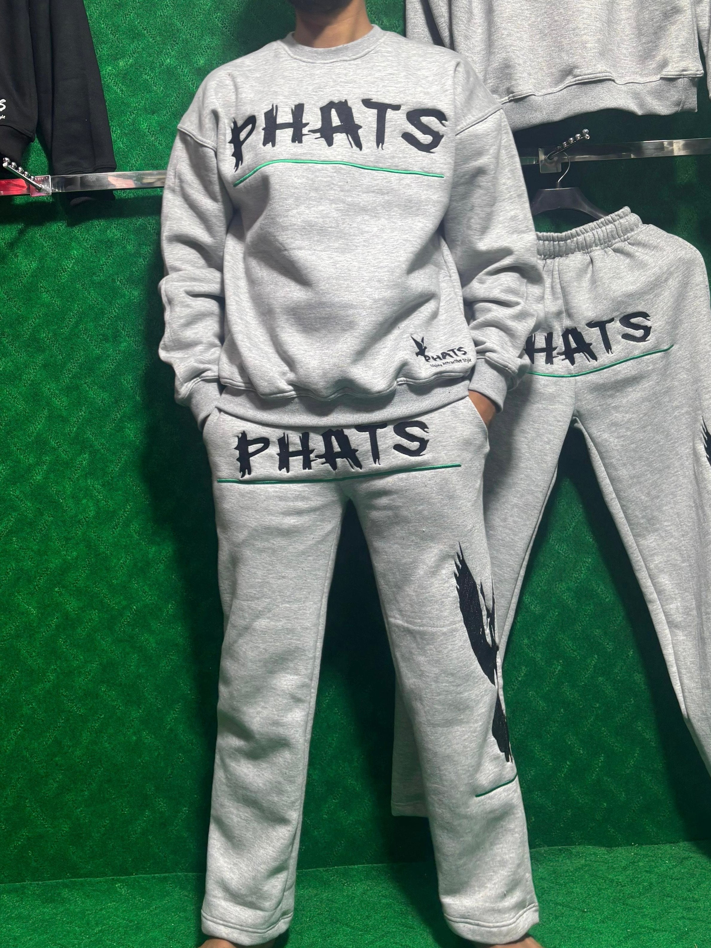 PHATS Cool Gray Stacked Suits - Embroidery